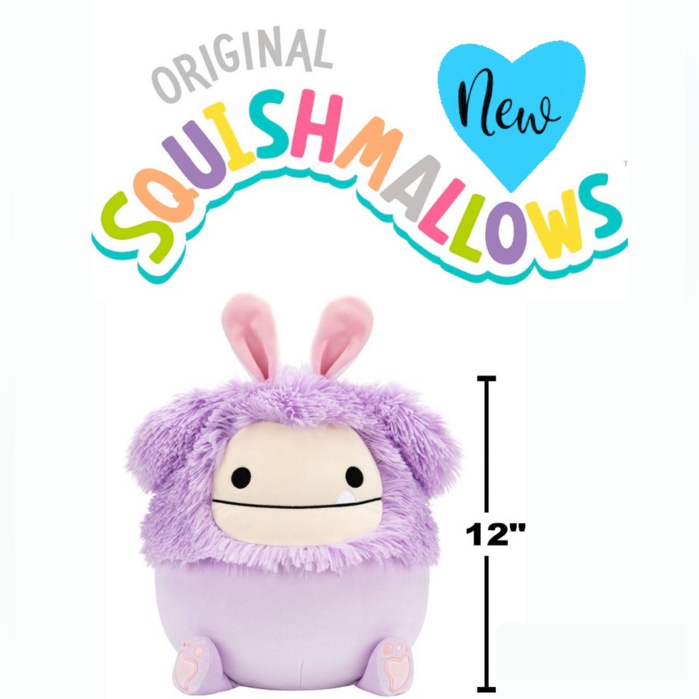 🪻👾NEW! Squishmallows🌞 12-in. Dilka The Lavender Bigfoot